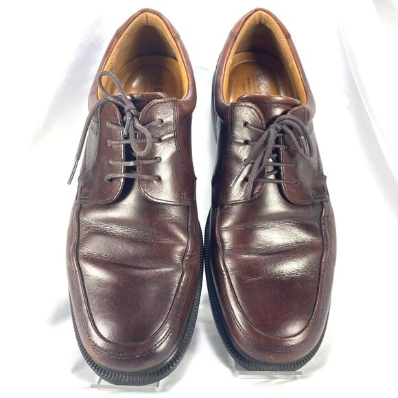 ECCO Men\'s Brown Leather Dress Shoes Lace Up Size 46 Used Good Condition main image 5